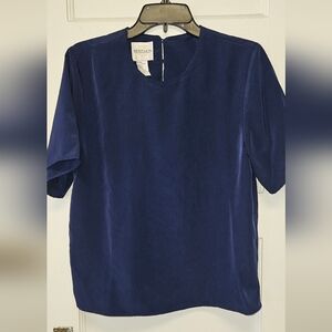 Bentley Classic Blue Women's Blouse Size M